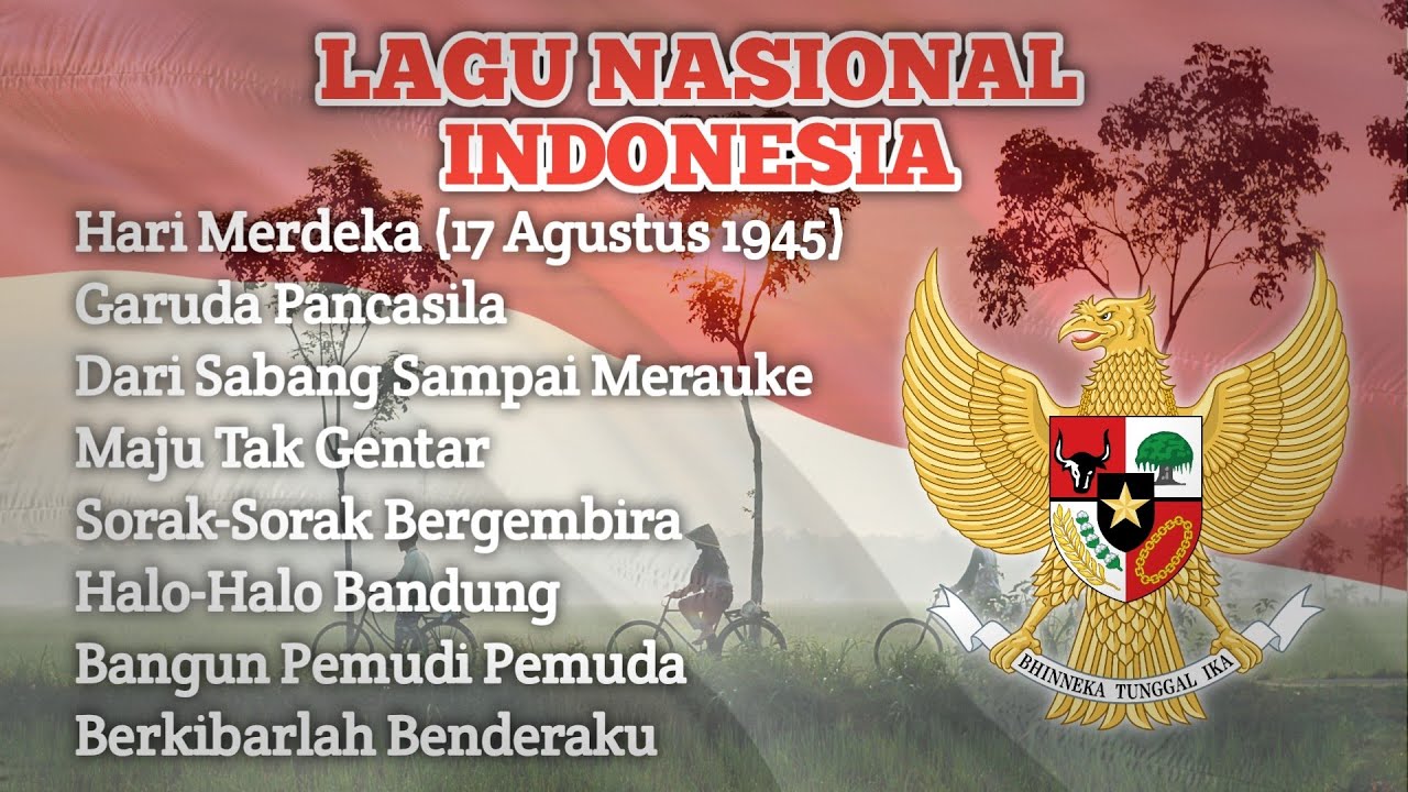 Lagu-Lagu Nasional Indonesia Beserta Liriknya | Lagu Wajib Nasional Indonesia  Penuh Semangat