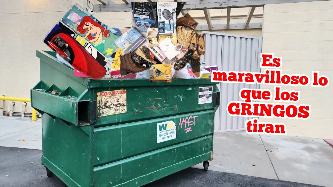 Todo esto tiran los GRINGOS😲 en estos super dumpster🇺🇸 #viral  #usa #bts #tiktok #facebok