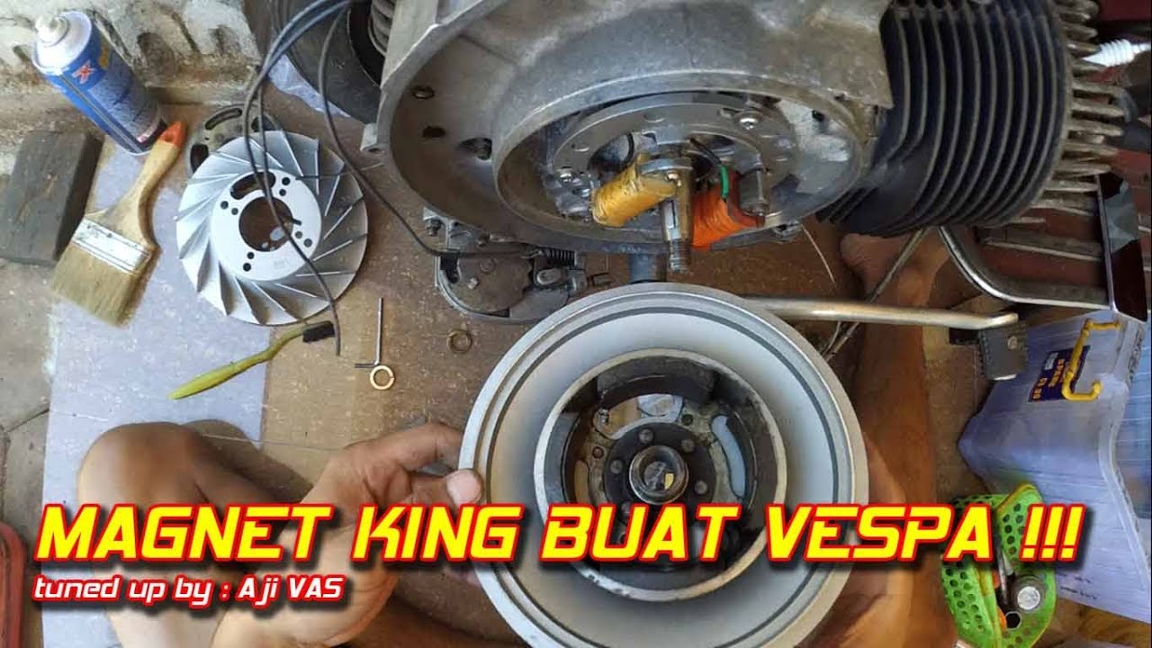 Cara Pasang Magnet RX King ke Vespa || Aji VAS