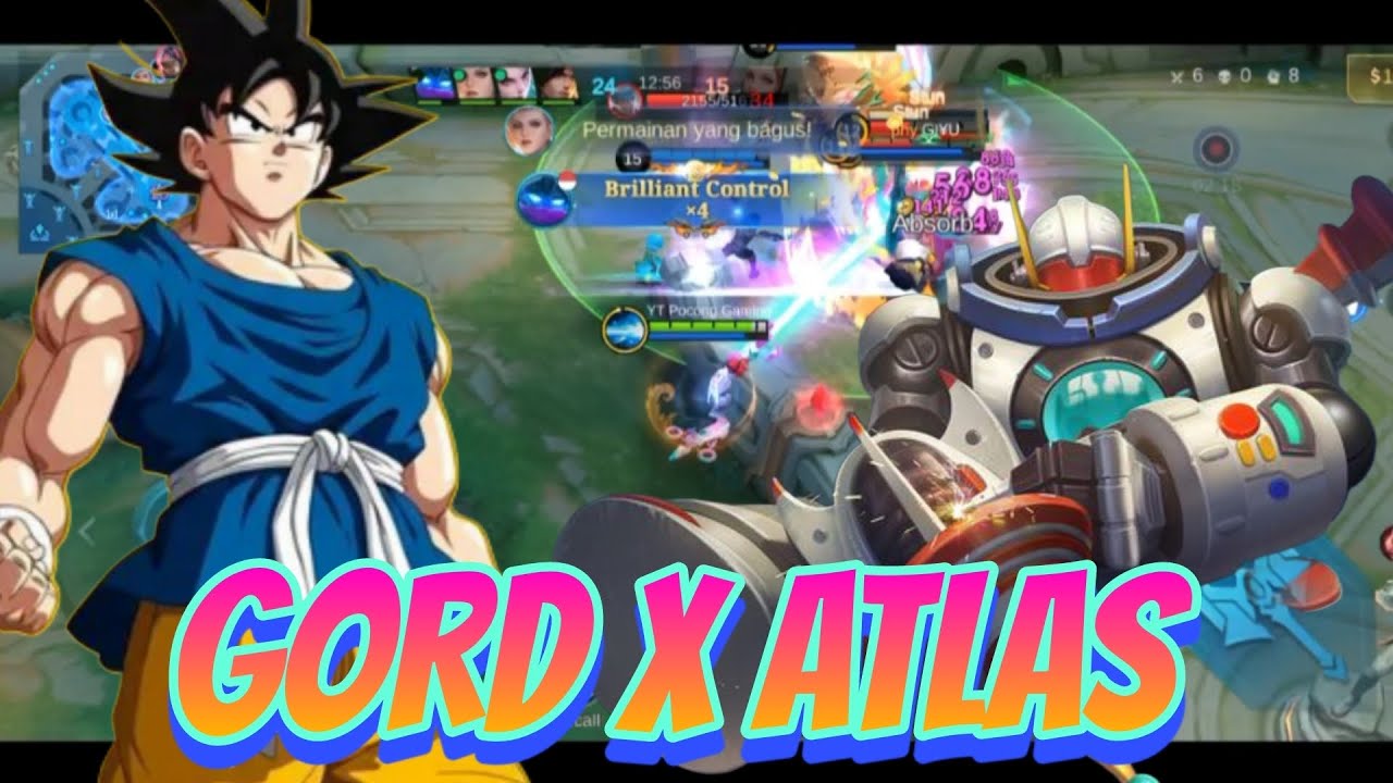 Combo Mematikan GORD x ATLAS || Gameplay GORD mobile legends 