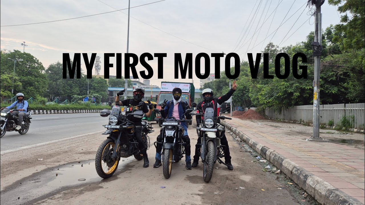 Starting My Moto Vlogging Journey | Breakfast Ride to Murthal | Himalayan 450  @travelwithmuku