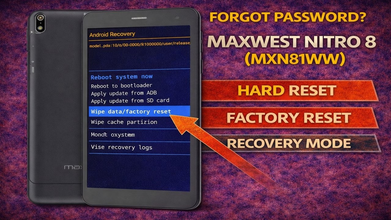 Forgot Password? Maxwest Nitro 8 (MXN81WW) Hard Reset &ndash; Factory Reset & Recovery Mode
