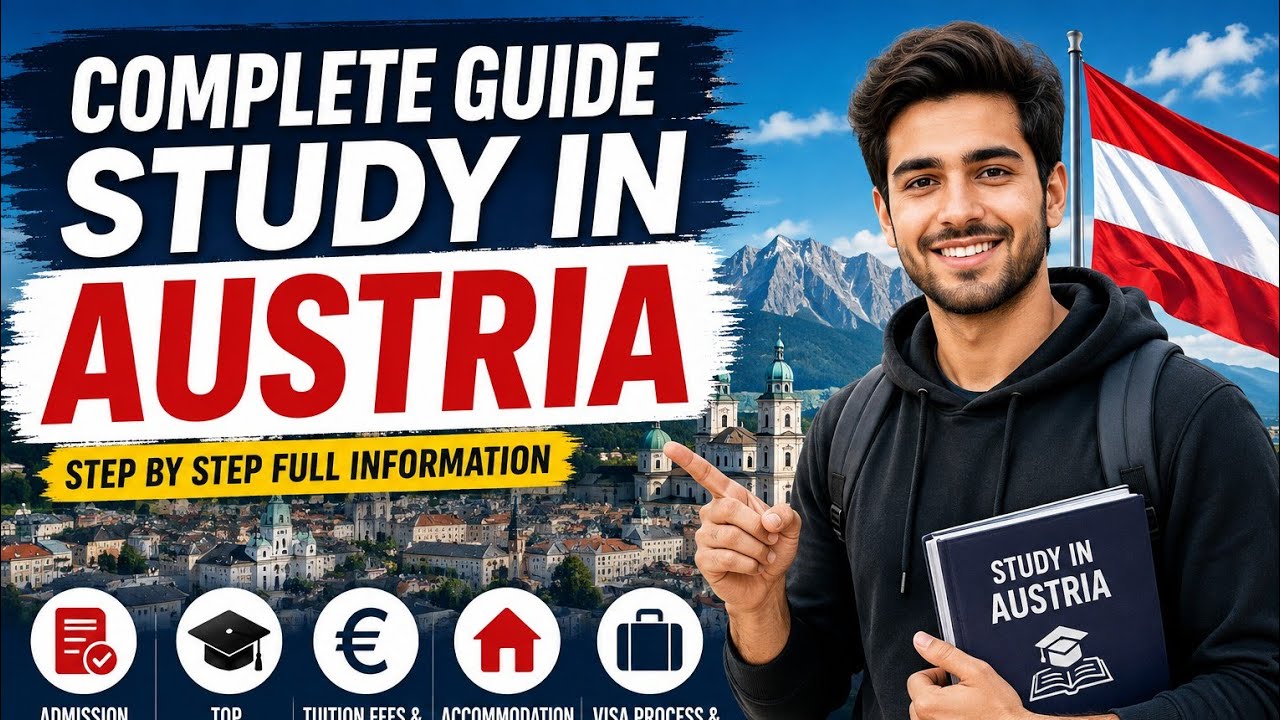 STUDY IN AUSTRIA 🇦🇹 | Complete Guide for International Students | Admission, Fees, Visa, Scholarship