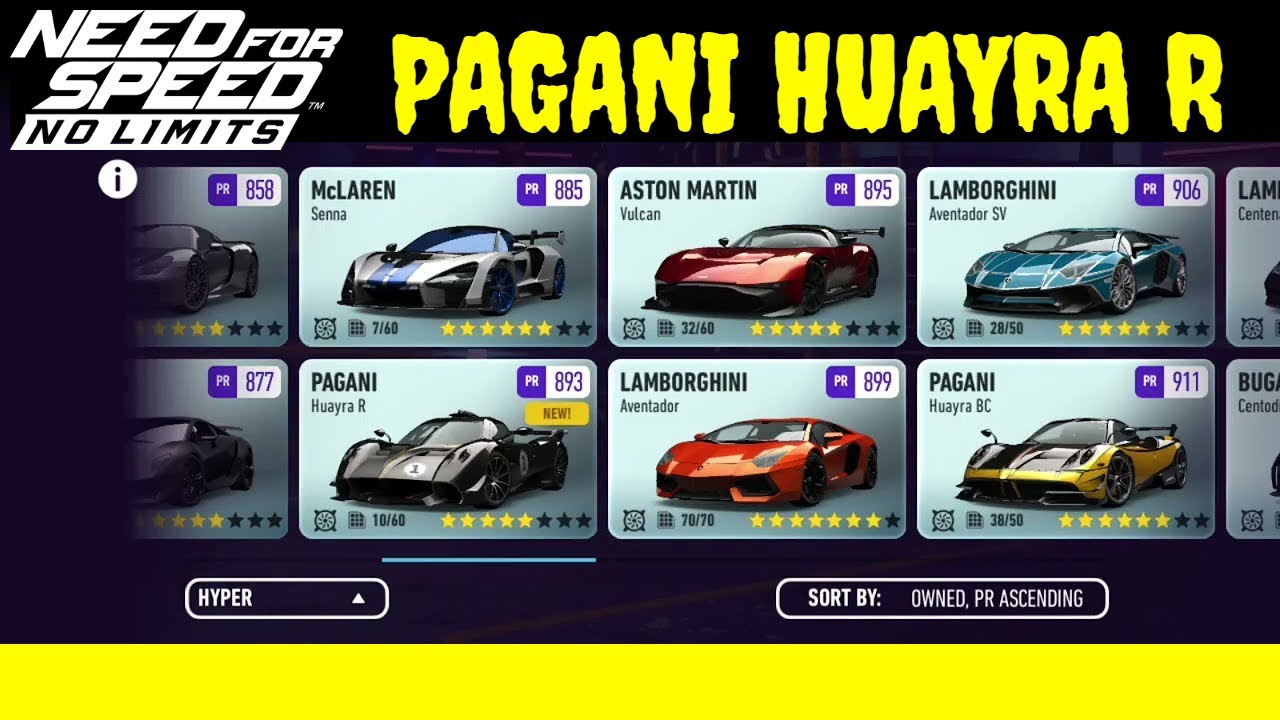 NFS: No Limits • Pagani Huayra R