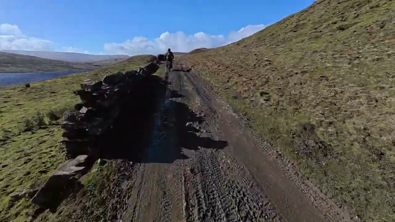 Green laning around scar house reservoir and a fall on dead mans hill !! TRF.