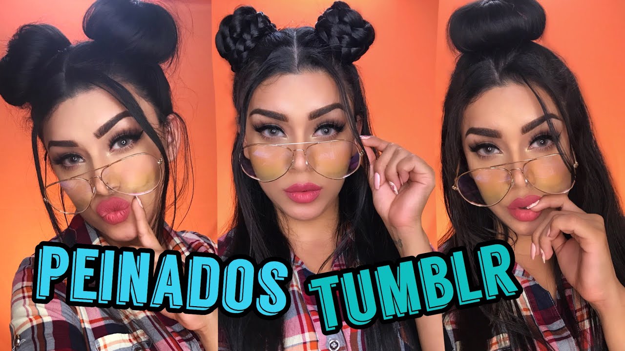 3 PEINADOS TUMBLR SUPER FACILES