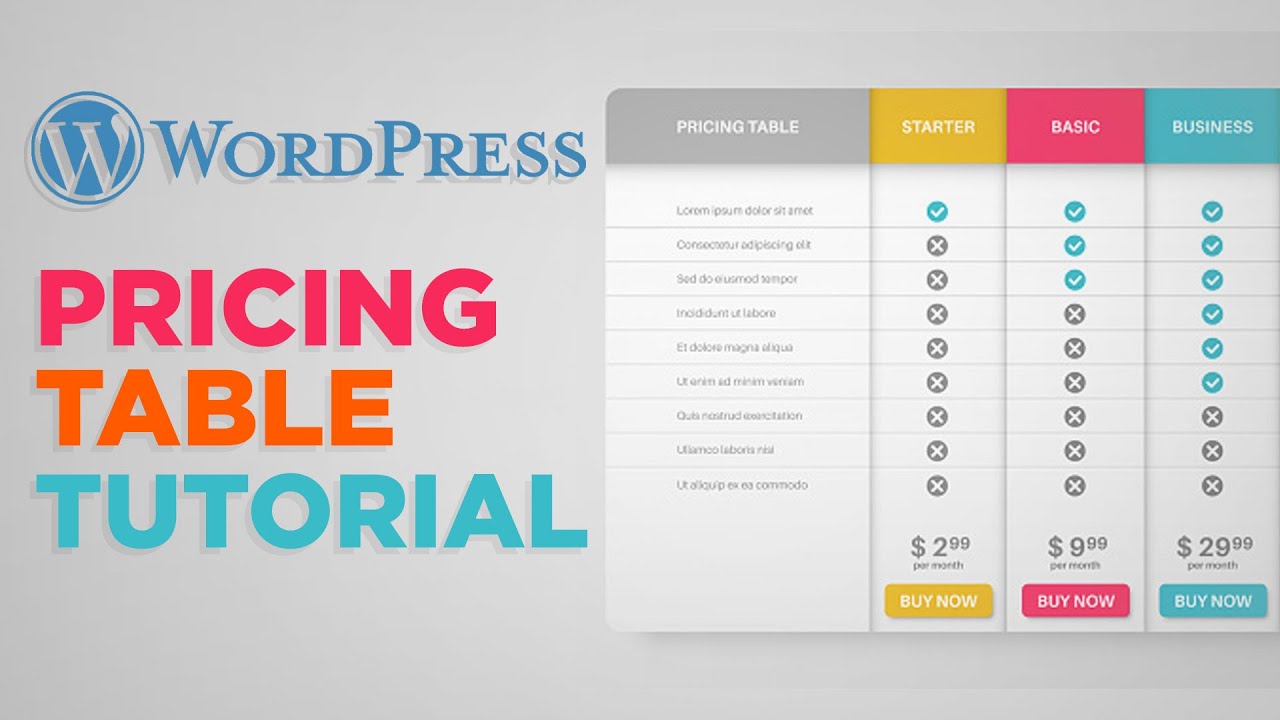How To Create A Pricing Table In WordPress | Simple And Easy (2025)
