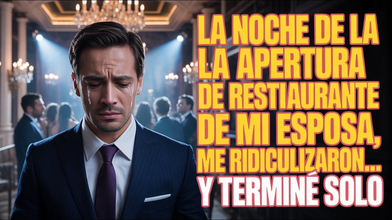 La noche que mi esposa abrió su restaurante, fui ridiculizado delante de todos  Al final, solo me en