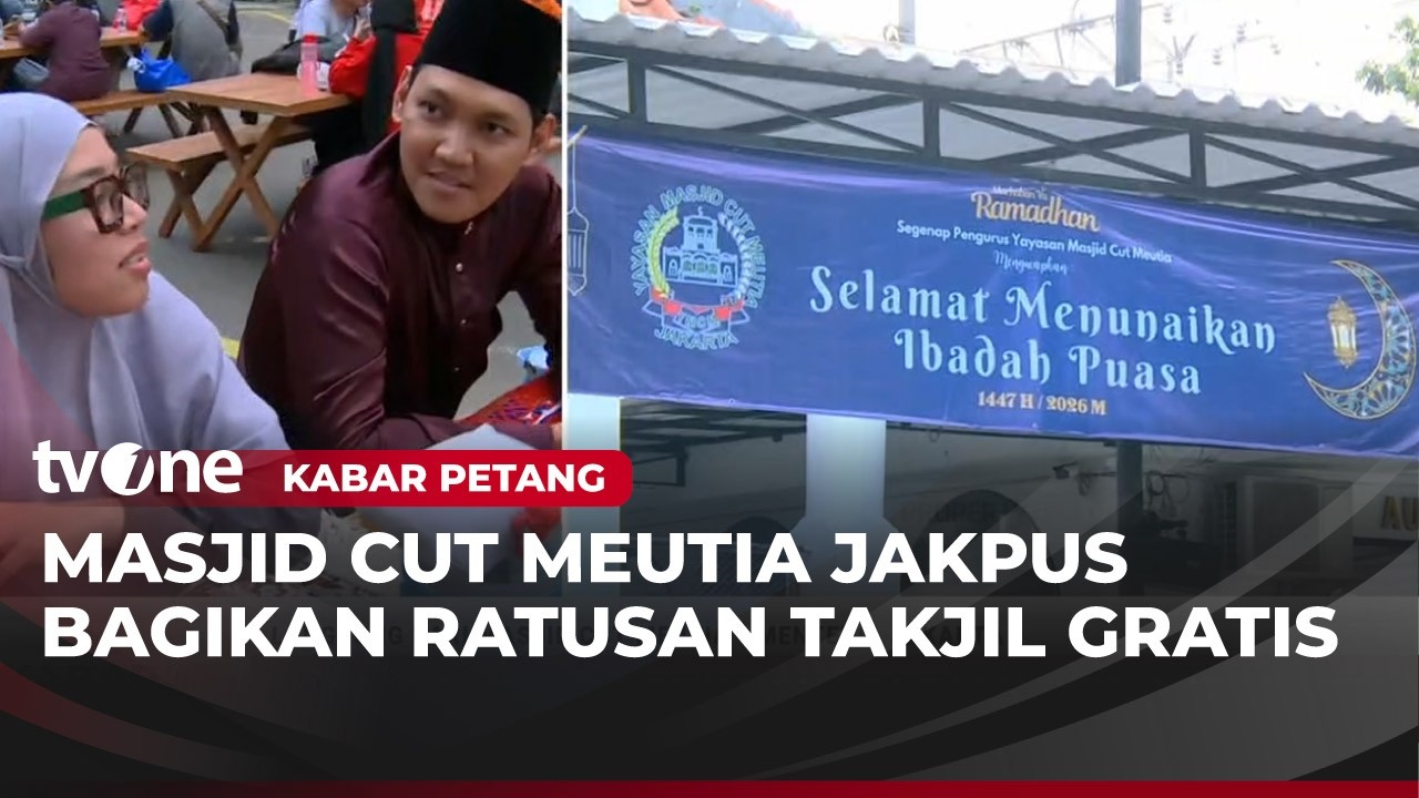 Suasana Jelang Berbuka Puasa di Masjid Cut Meutia | Kabar Petang