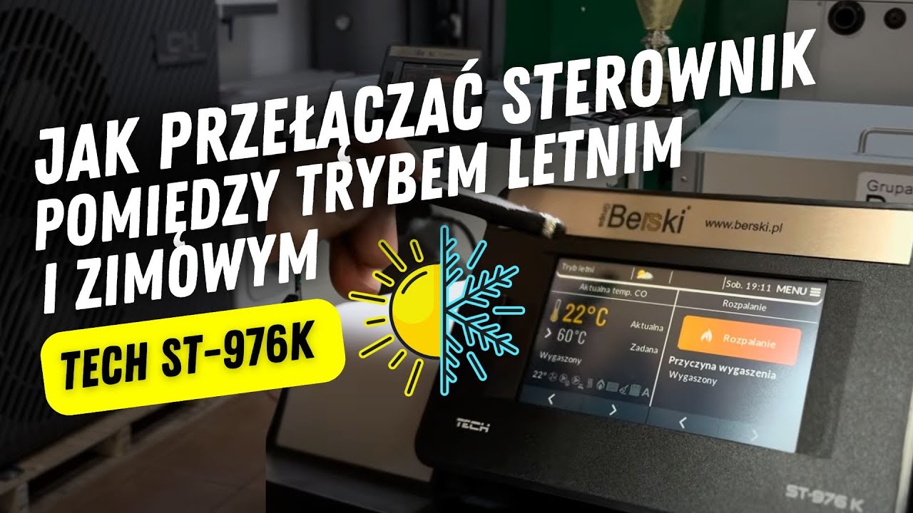 Jak przełączyć sterownik TECH ST-976K pomiędzy trybem letnim i zimowym - Grupa Berski