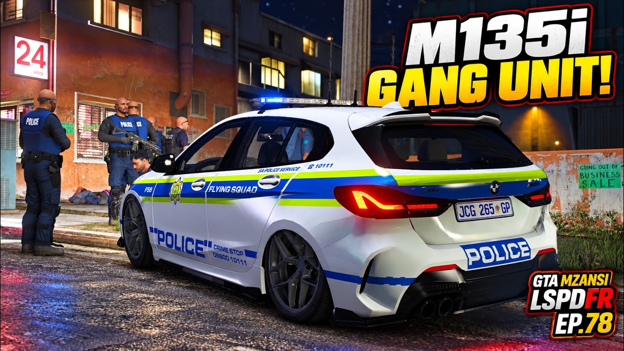 GTA Mzansi &ndash; BMW M135i: Отряд по борьбе с бандами захватывает улицы! 🚔🔥 | LSPDFR | Эп.78