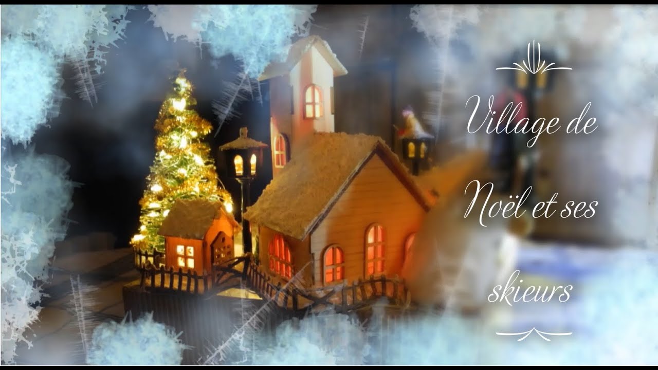 🎄 Je vous montre un autre village de Noël 🎄 matériel Action principalement #miniature