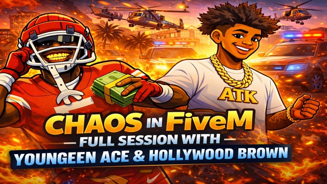 Chaos in FiveM – Full Session With Youngeen Ace & Hollywood Brown 😂🔥