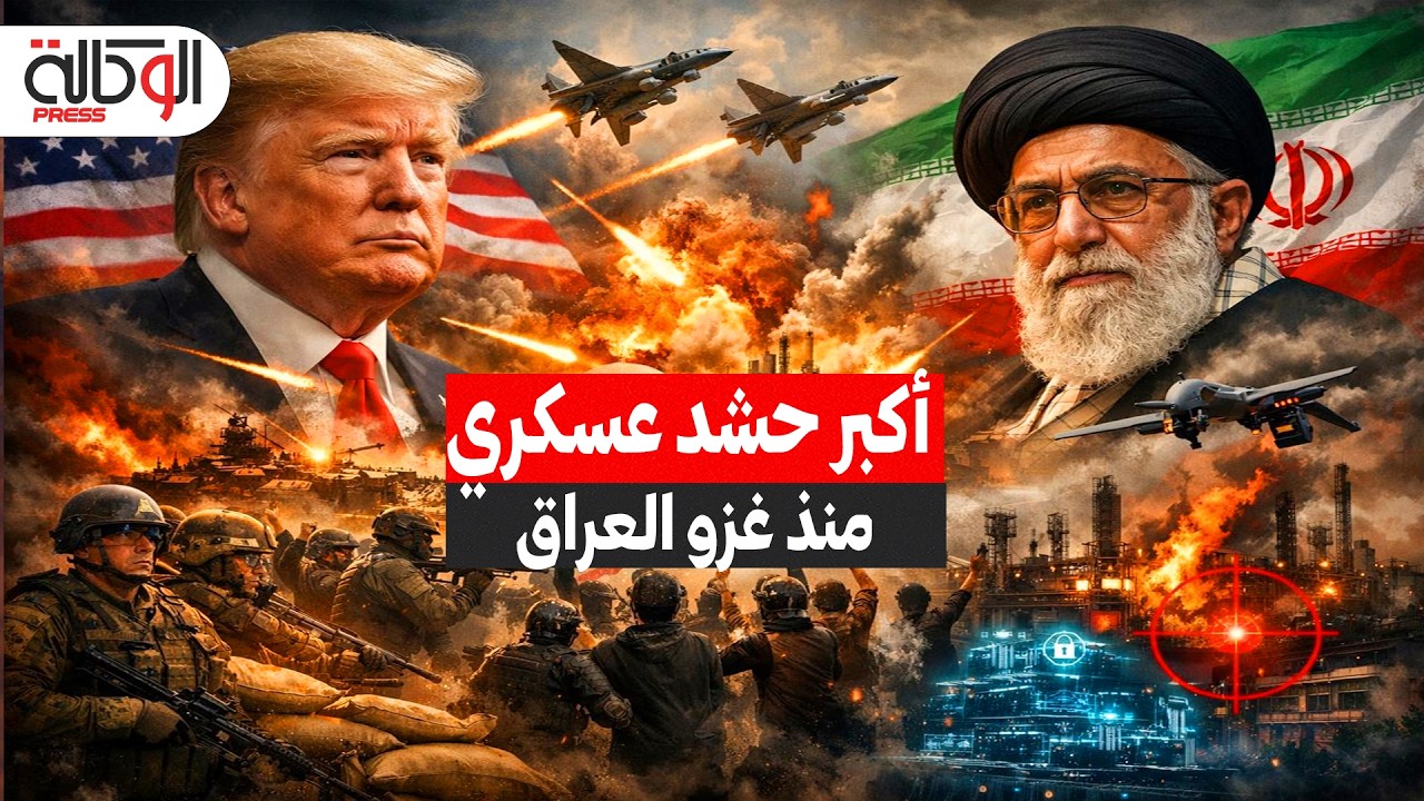 ترامب يطوق إيران بأكبر حشد عسكري منذ غزو العراق.. ومقاتلات أمريكية تحط في قواعد سرية