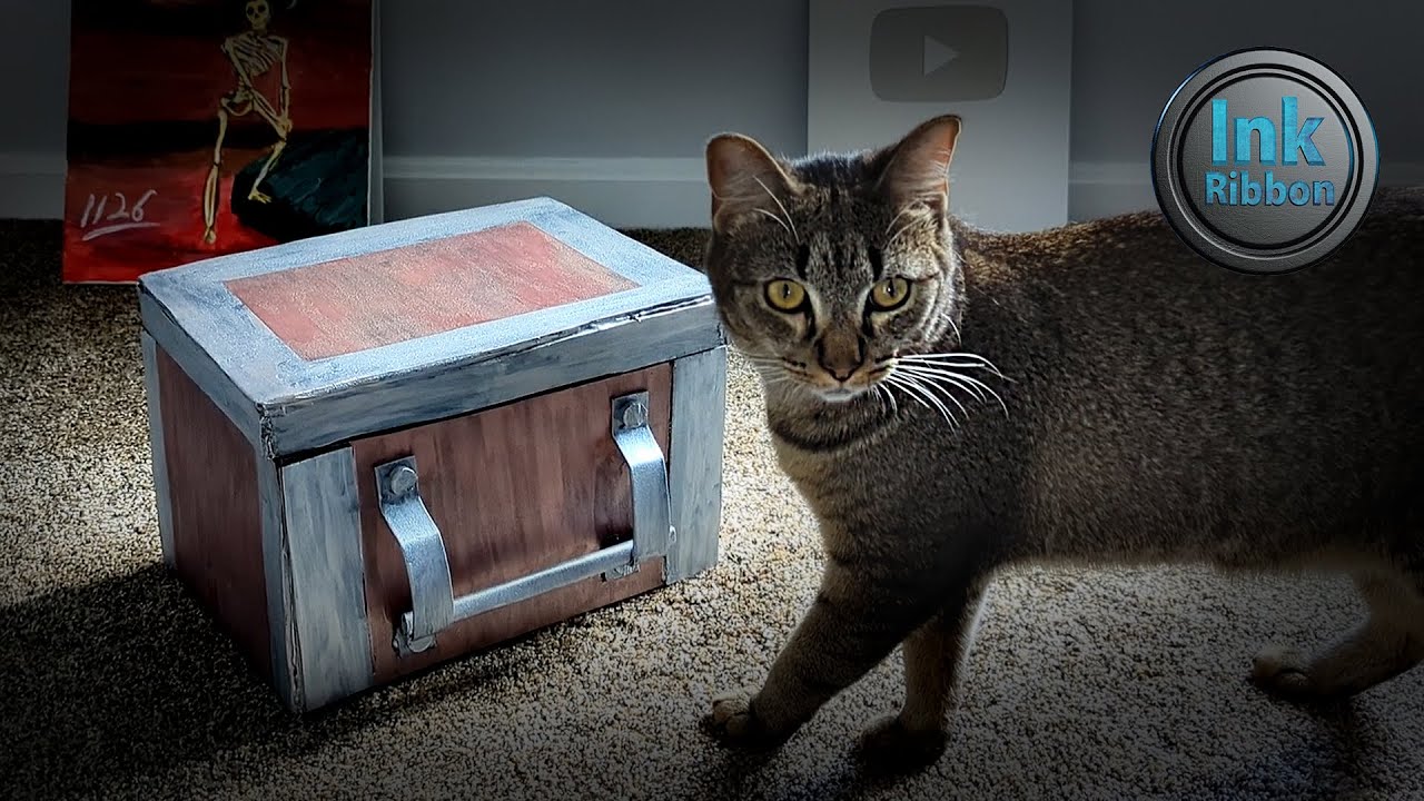 I made the Item Box from Resident Evil (for my cat)