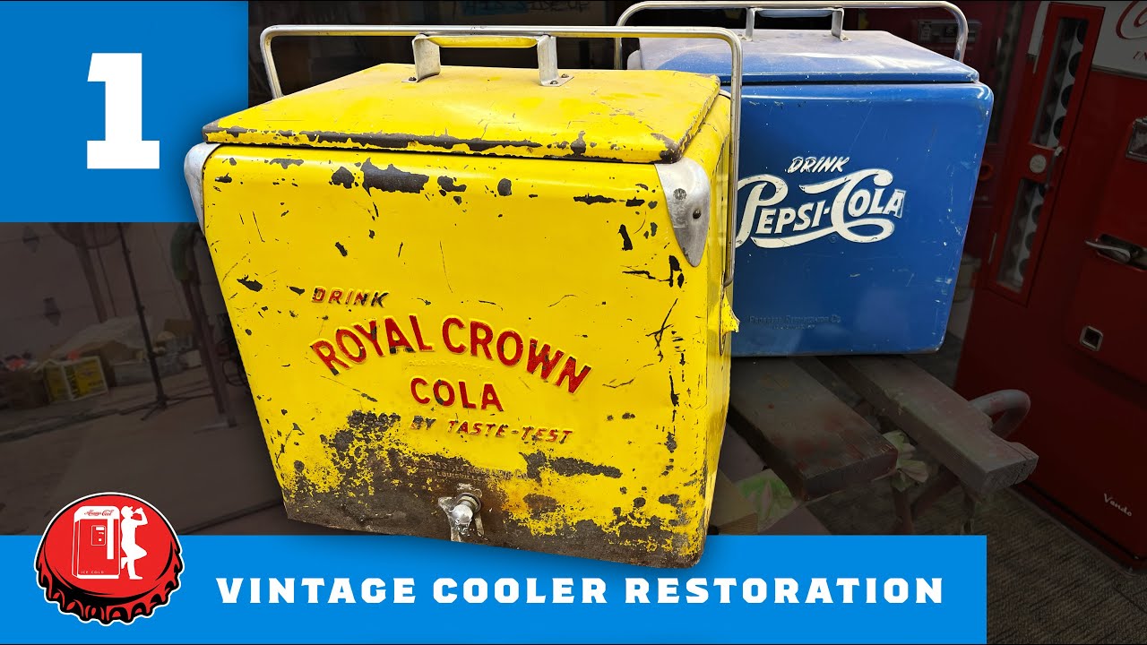 От ржавого до свежего | Реставрация винтажных Pepsi и кулеров Royal Crown