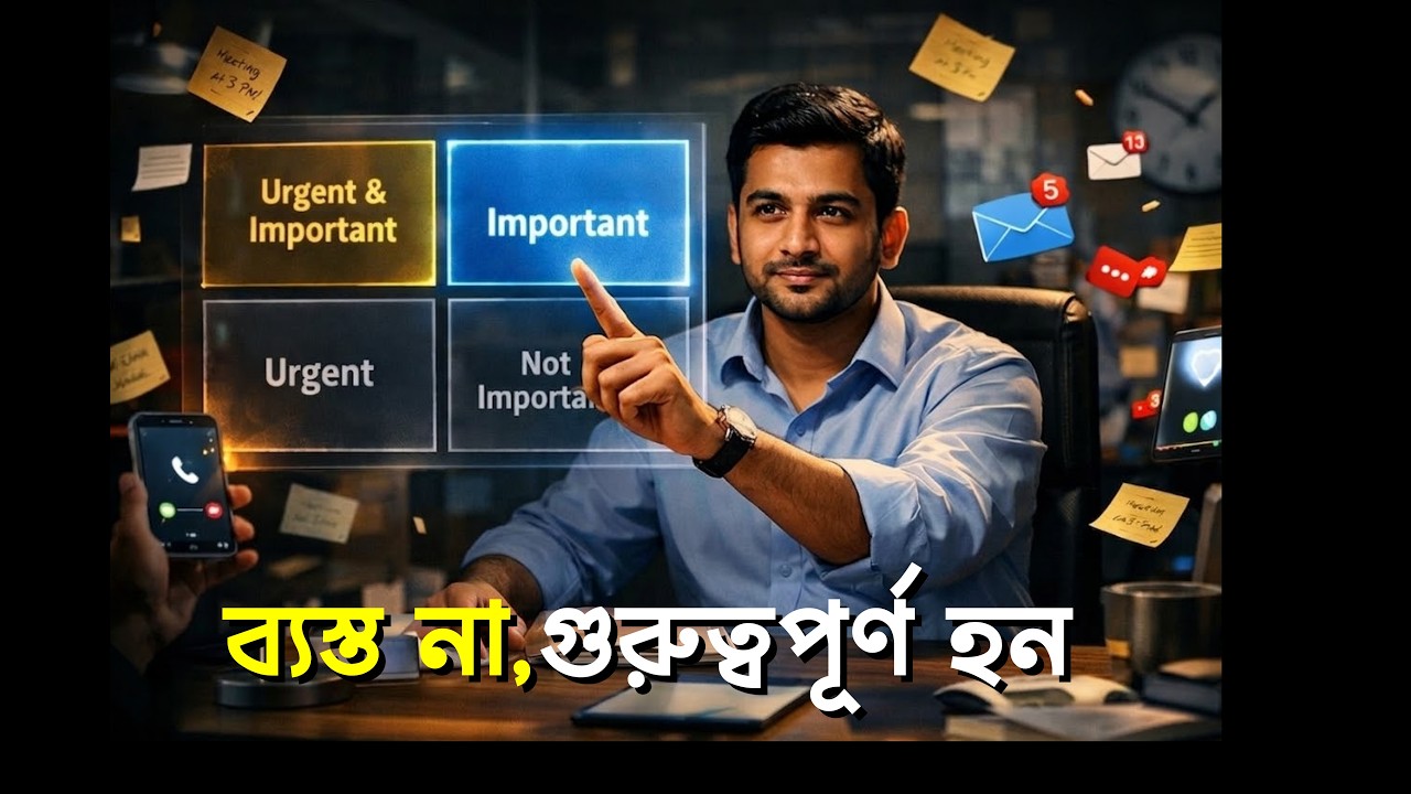 Busy না, Productive হন | Eisenhower Matrix | Time Management