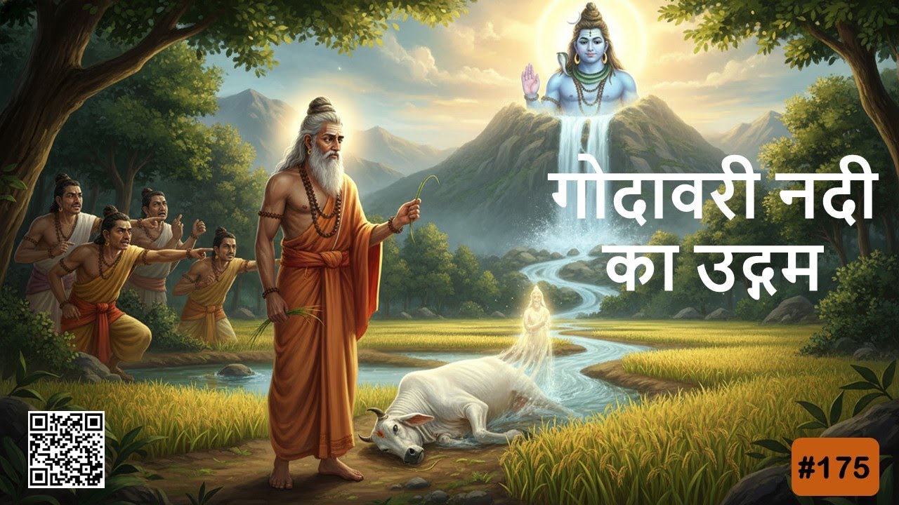गोदावरी नदी का उद्गम | भारतीय धार्मिक कहानियाँ | Indian Religious Stories