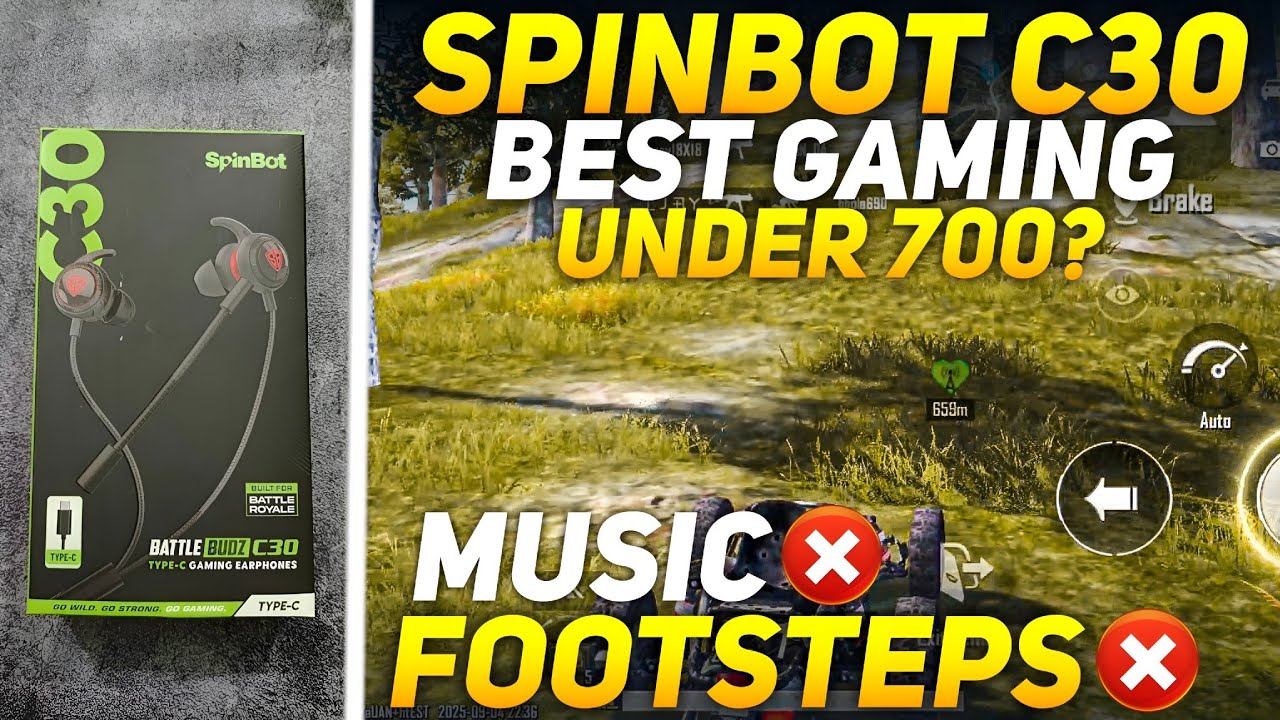 Spinbot C30 Type C Gaming Earphones Review 🔥 Best Type C Gaming Earphones Under 1000 Rs ?