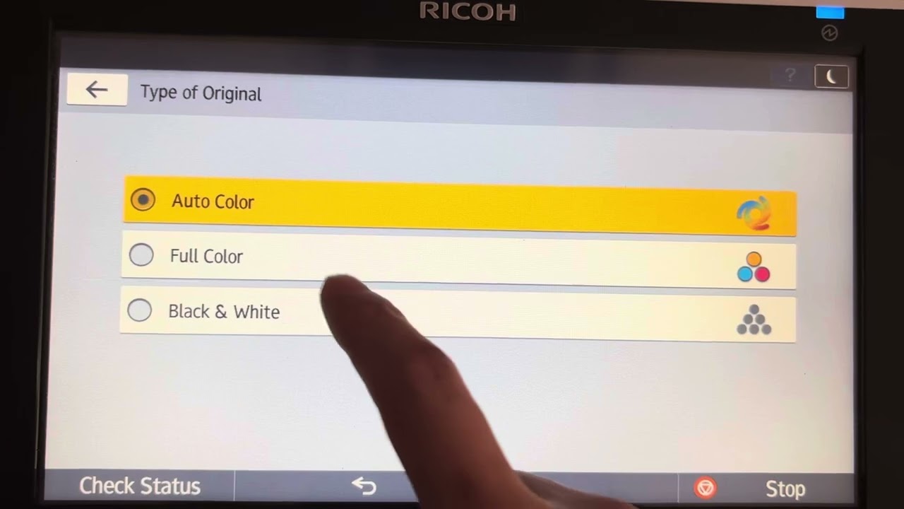 Ricoh MPCXX04 Series Scan ID Card to PC-SMB