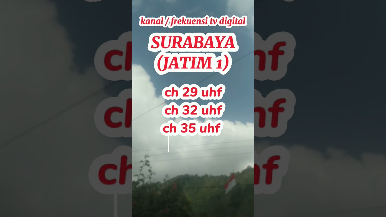 TERBARU KANAL/FREKUENSI TV DIGITAL SURABAYA JATIM 1 #tvdigital #siarantvdigital