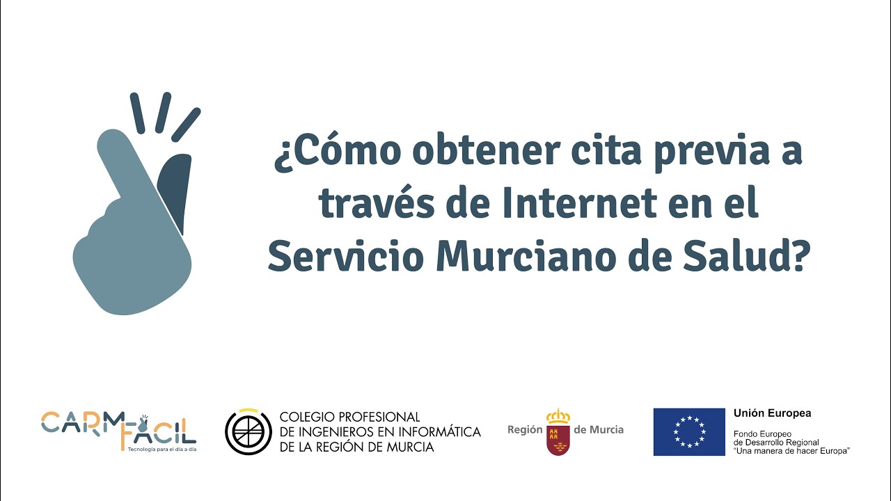 Cómo obtener cita previa a través de internet en el Servicio Murciano de Salud