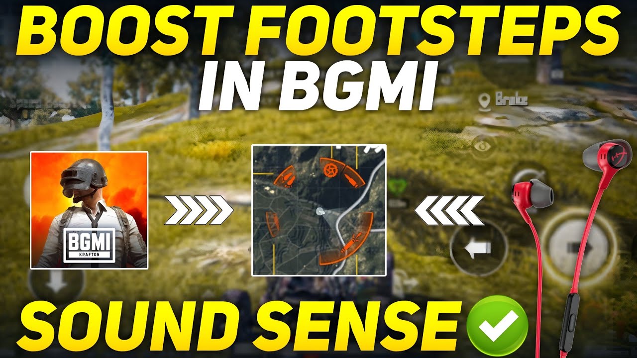 How to increase BGMI/PUBG MOBILE Footsteps Sound 🔥 Best Sound Sense Guide & Settings
