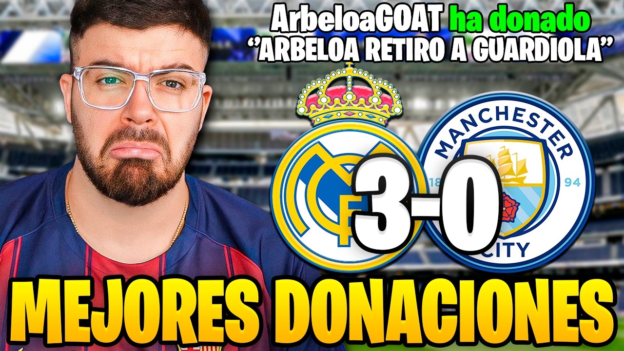 LA COBRA RECIBE DONACIONES TRAS LA VICTORIA DEL REAL MADRID 3 - 0 MAN CITY EN CHAMPIONS LEAGUE