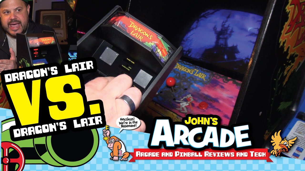 DRAGON'S LAIR X REPLICADE VS. ORIGINAL ARCADE DRAGON'S LAIR. REVIEW Cinematronics HDMI - PART 1