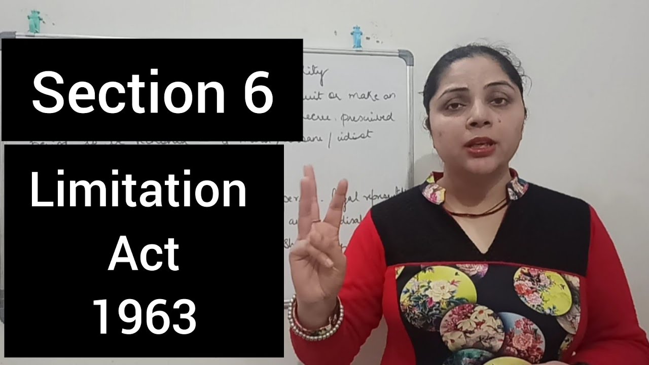 Section 6 Limitation Act 1963 | Legal Disability #section6limitationact1963 #legaldisability