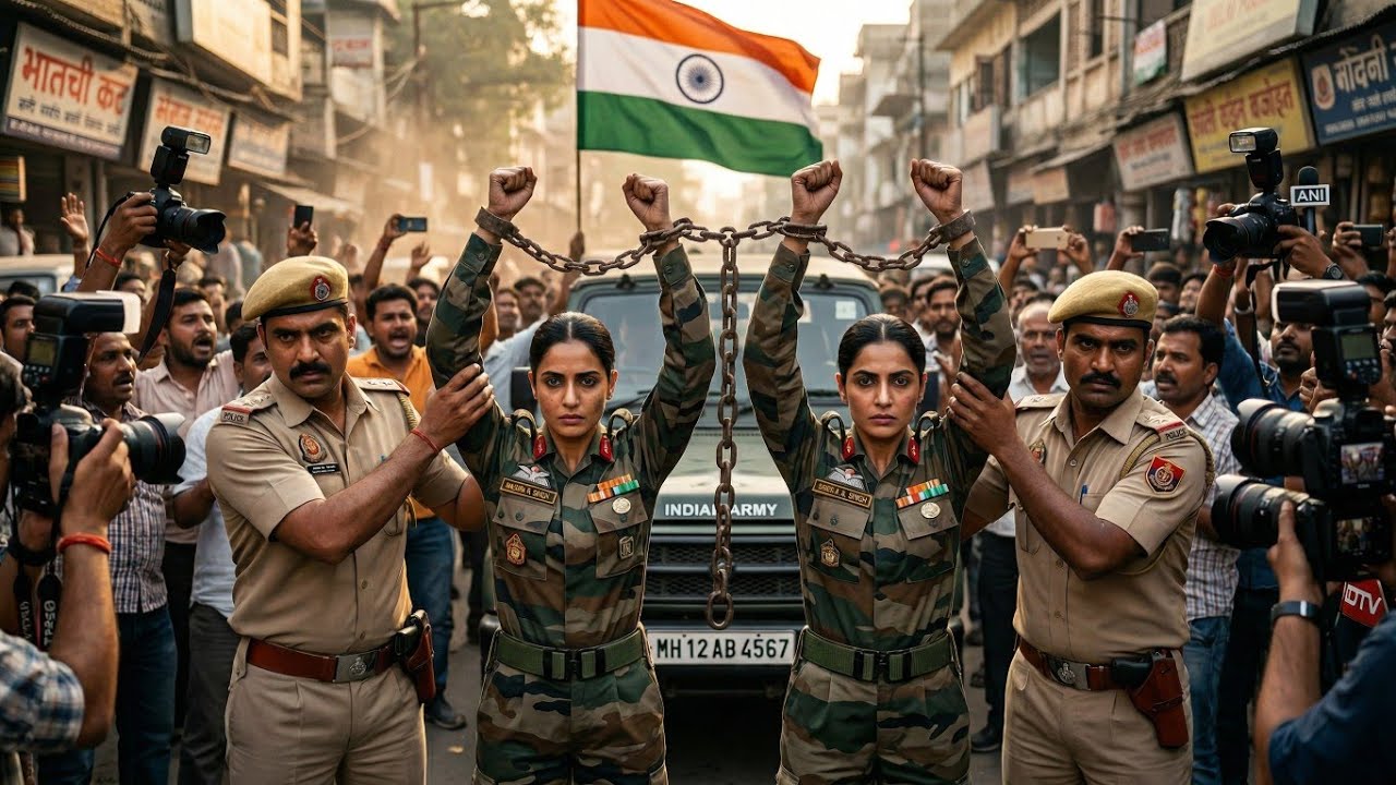 “जब दो आर्मी लड़कियों को पुलिस ने हथकड़ी लगाई… पूरा सिस्टम हिल गया!”