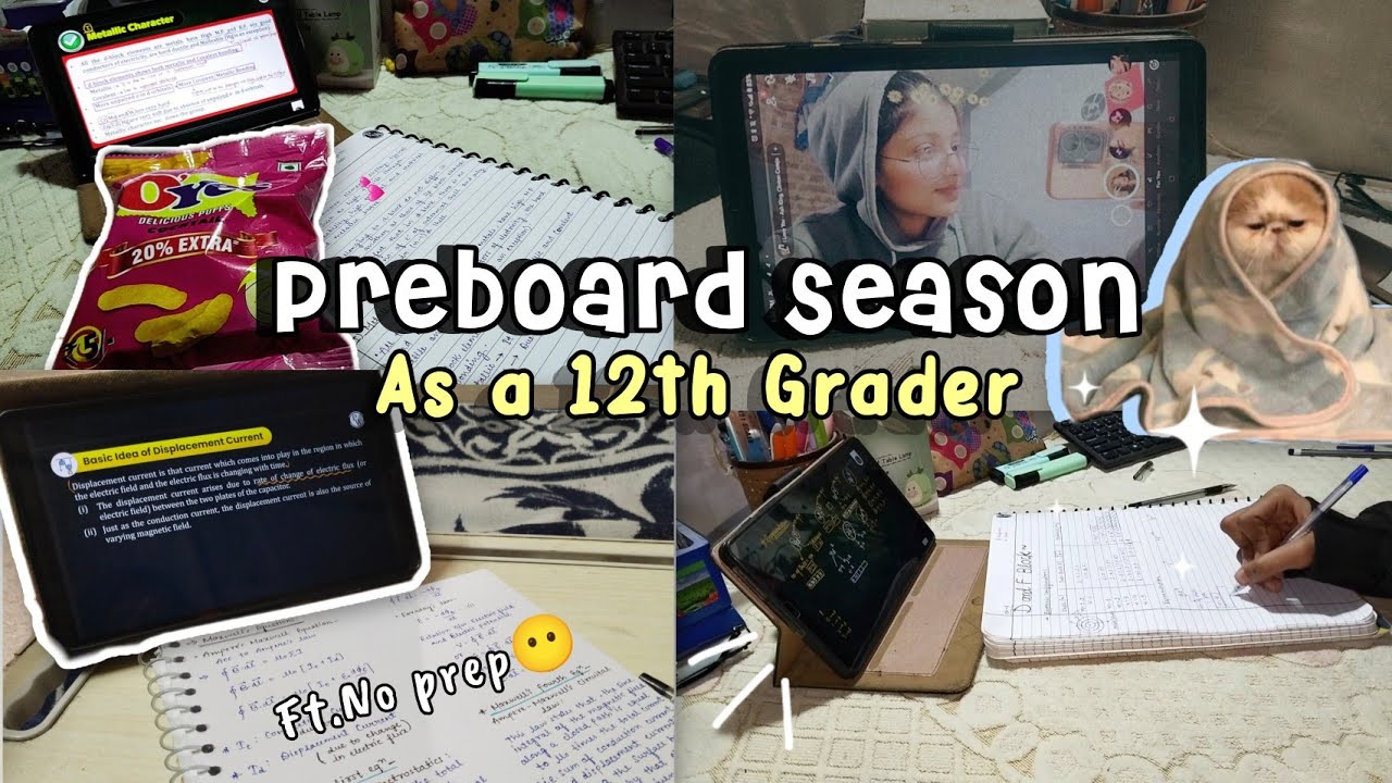Preboard Season 📚🌱✨|| Mahak Say's|| #studyvlog #trending 