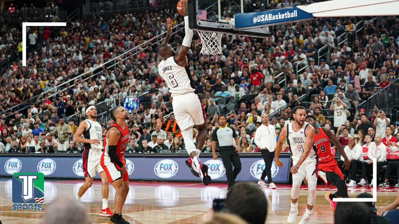 Team USA vs. Canada HIGHLIGHTS: LeBron James and Stephen Curry LINK UP in exhibition WIN