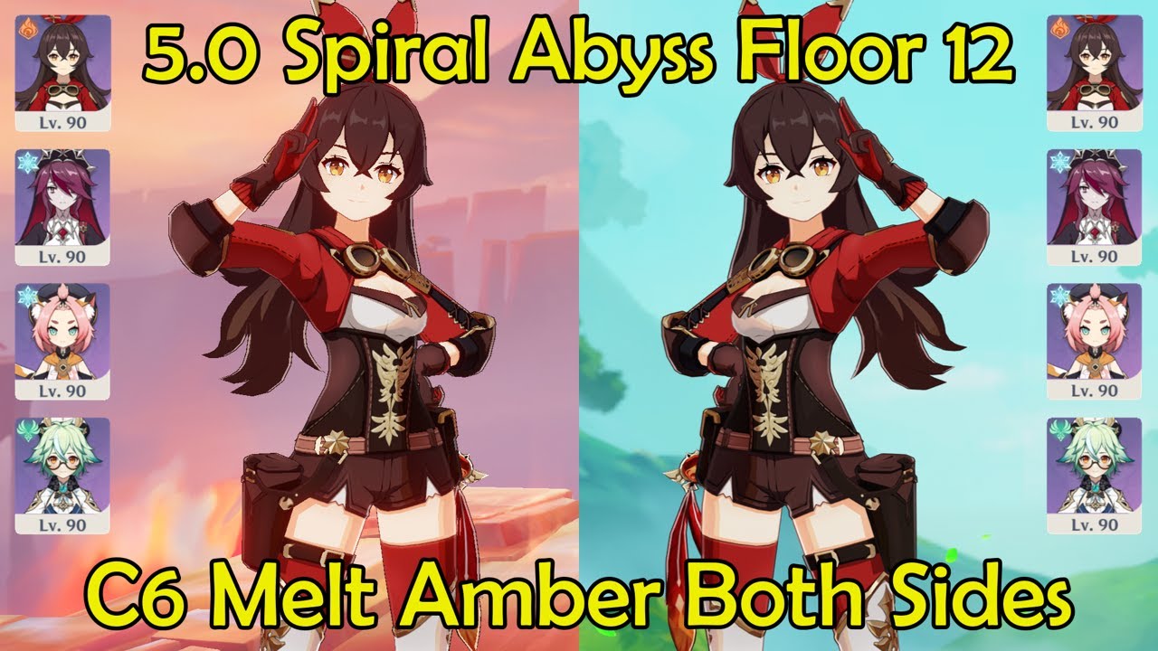 C6 Melt Amber Both Sides: 5.0 Spiral Abyss