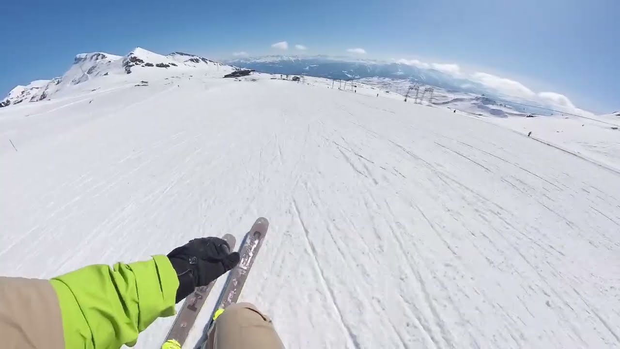 Ski, Laax -  Vorab Glacier - Fuorcla - Red 32, Blue 31, Switzerland #ski #laax #laaxbaby #alps