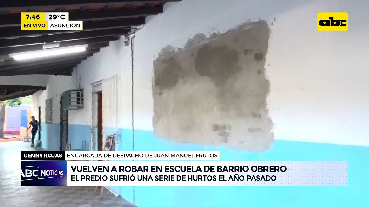 Vuelven a robar en escuela de Barrio Obrero