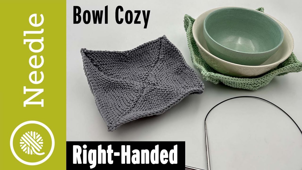 Knit Bowl Cozy tutorial | Microwavable knit for hot dishes