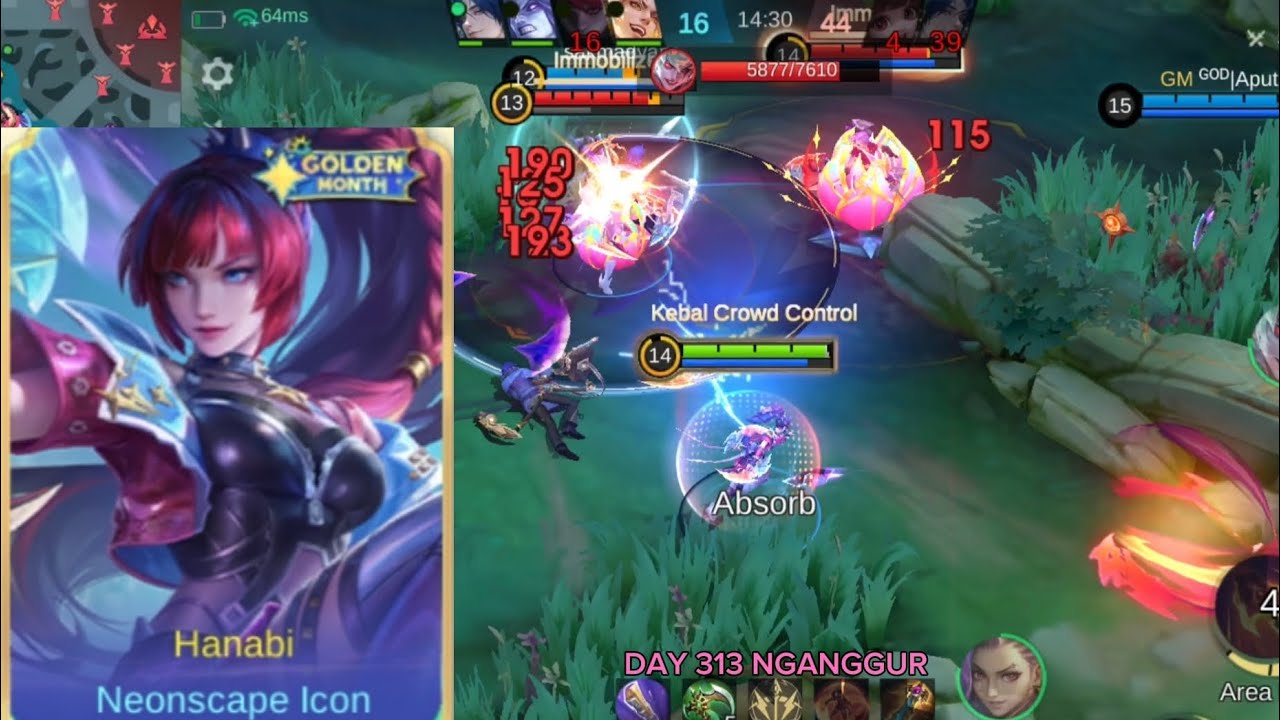 Day 24 puasa RAMADHAN...!!! Belajar HANABI sekalian riview skin GOLDEN MONTH...!!! NEONSCAPE ICON.!!