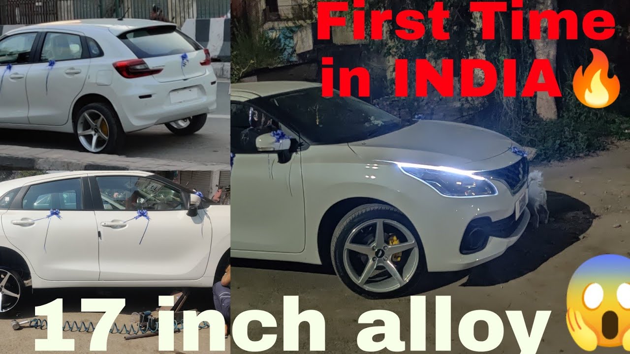 MY NEW BALENO 😱 GOT 17 INCH🔥 ALLOY Karolbagh || MY MODIFIEDBALENO||  #balenomodified  #newbaleno2022