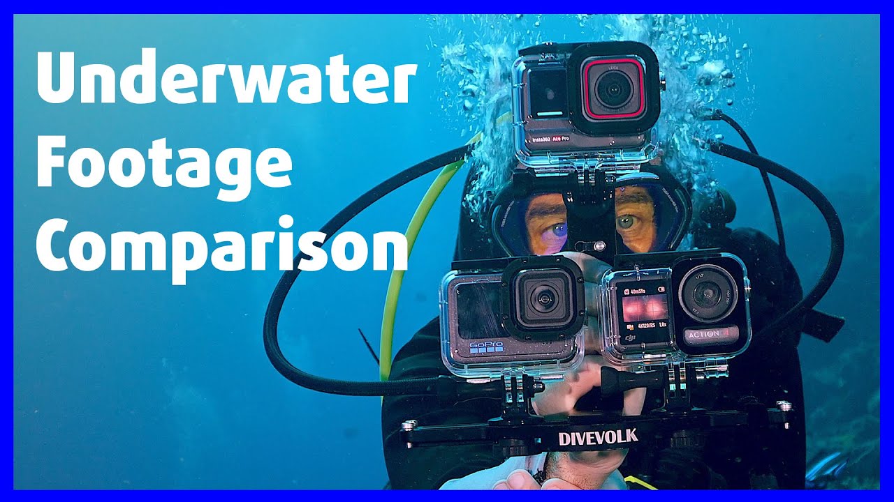 GoPro Hero 12 vs DJI Osmo Action 4 vs Insta360 Ace Pro | Underwater Footage Comparison
