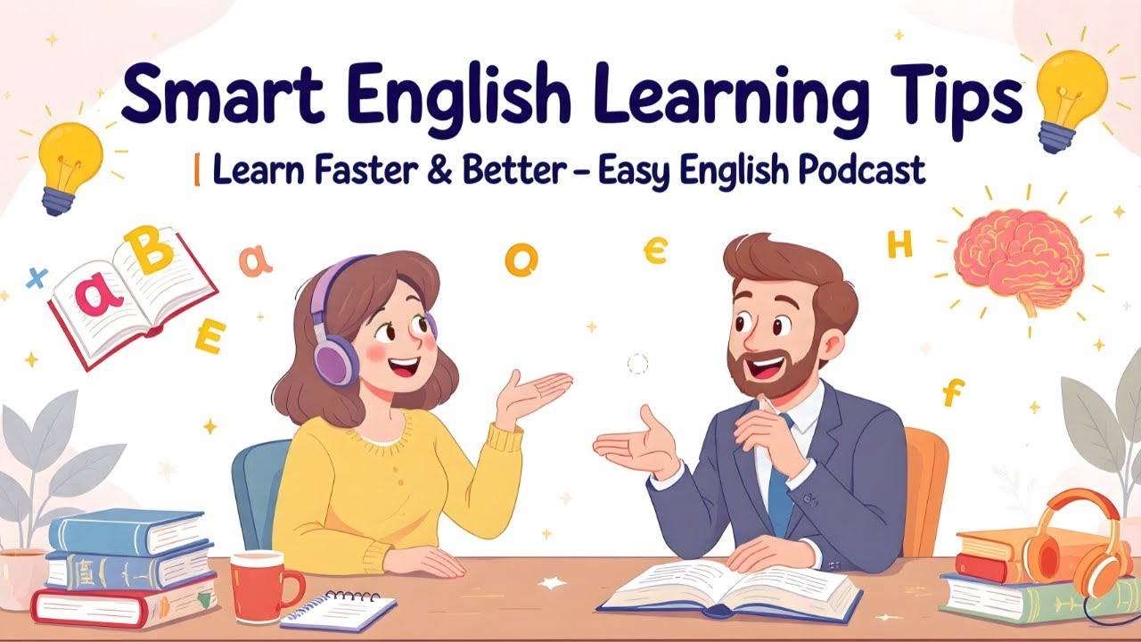 Smart English Learning Tips | Learn Faster & Better – Easy English Podcast