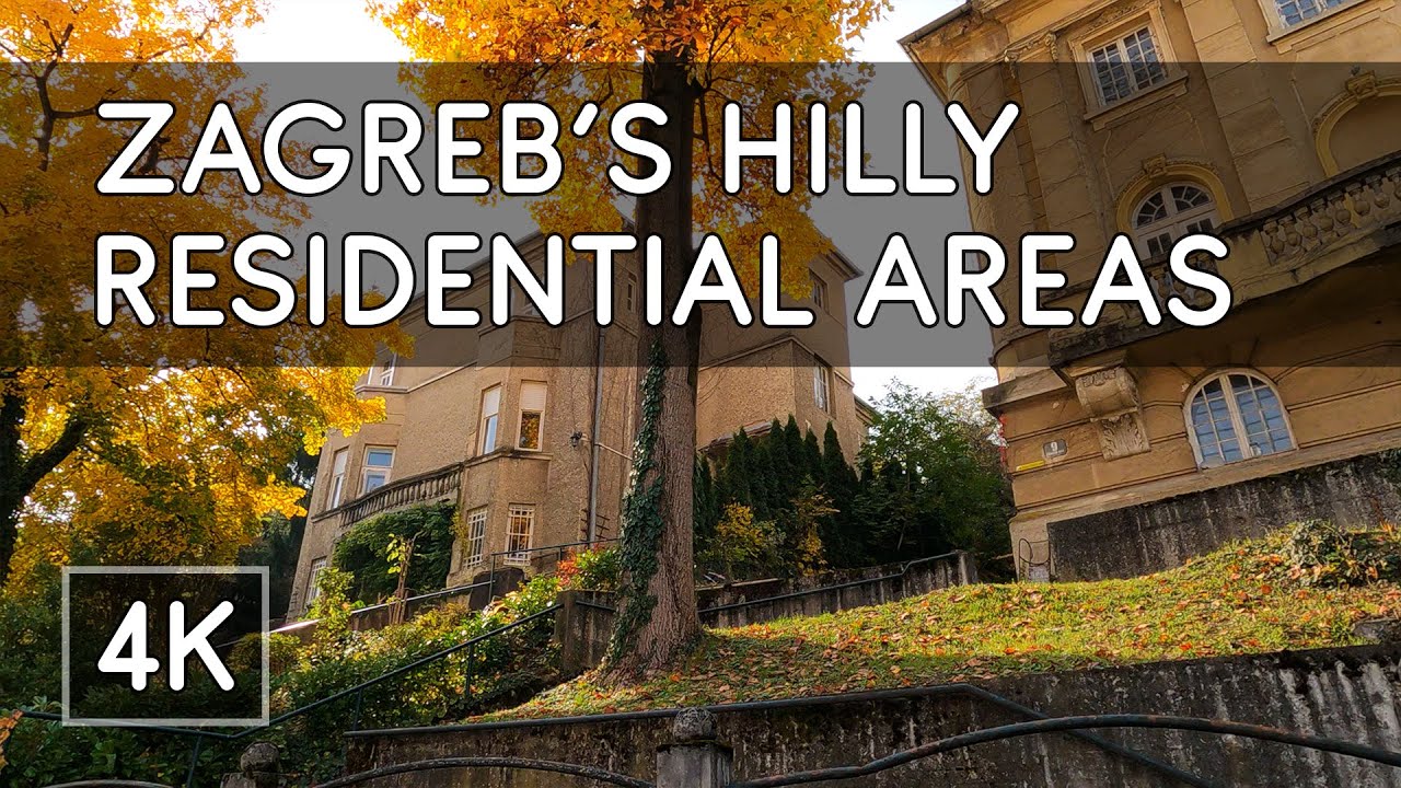 Walking Tour: 1920s and 1930s Residential Architecture - Zagreb, Croatia - 4K UHD Virtual Travel