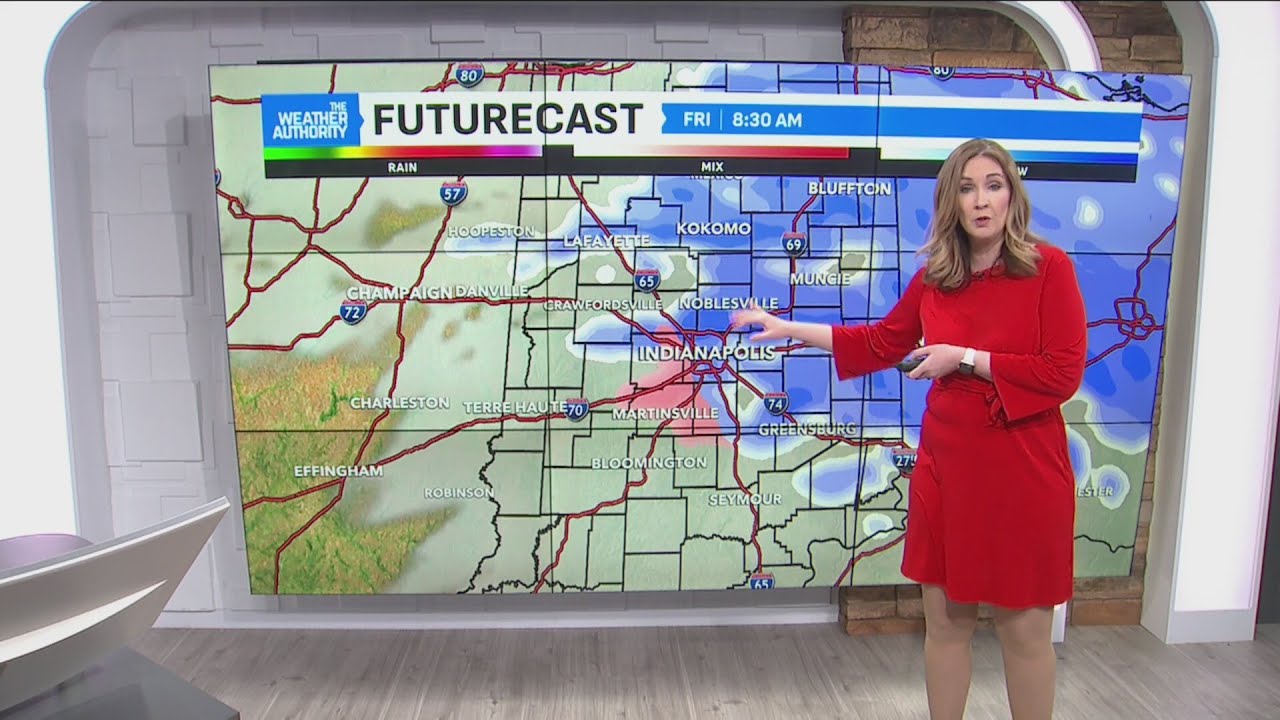 Light snow today; milder days ahead