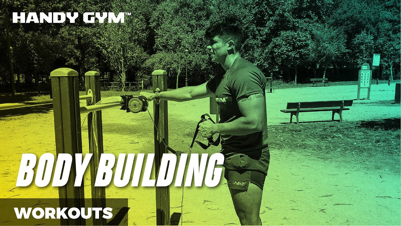 Body-building routine with Handy Gym