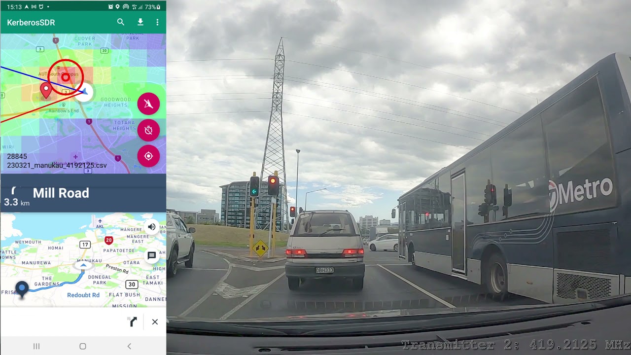 KrakenSDR Vehicle Radio Direction Finding Demonstrations