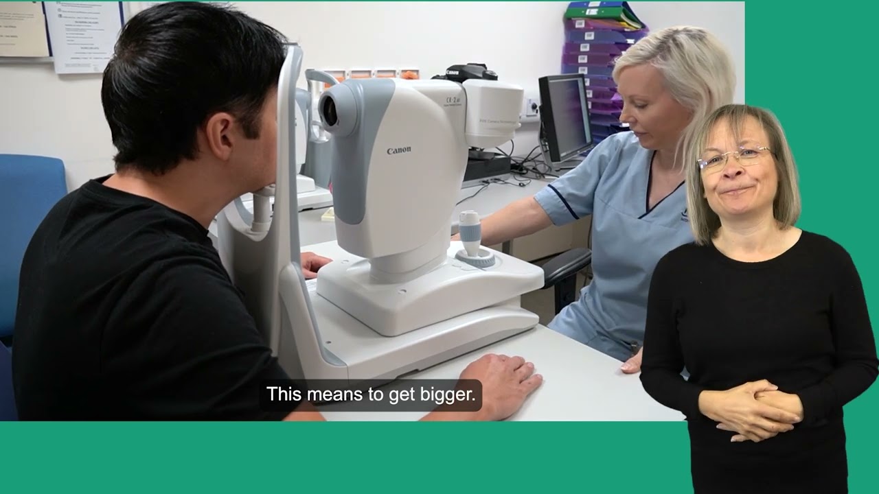 Diabetic eye screening (DES) - what to expect at your appointment (BSL)