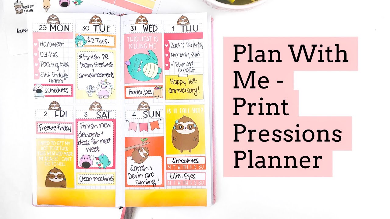 Plan With Me - Print Pression Planner