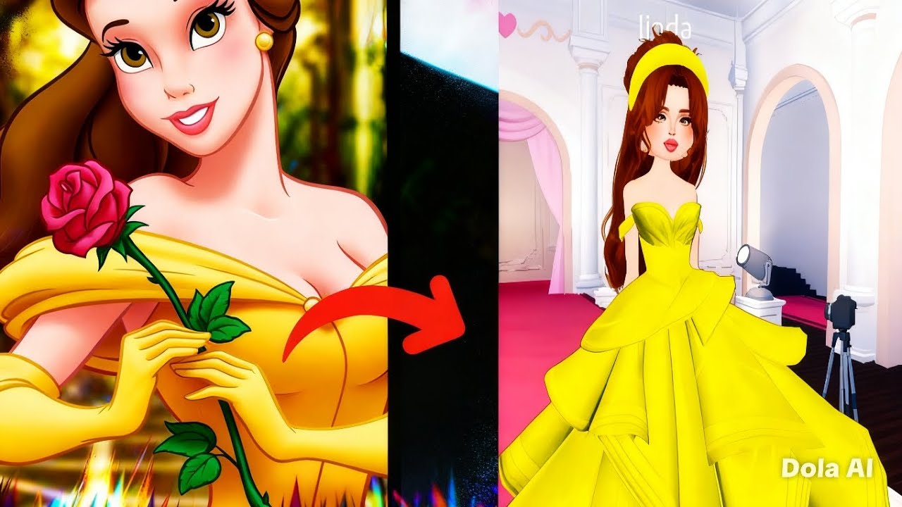 Haciendo a las princesas Disney en dress to impress