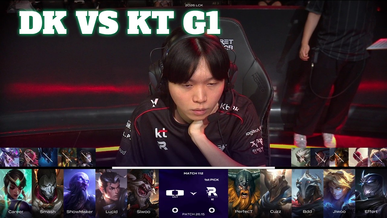 DK vs KT Game 1 | LCK 2026 Rounds 3-4 Week 12 Day 1 | Dplus Kia vs KT Rolster G1