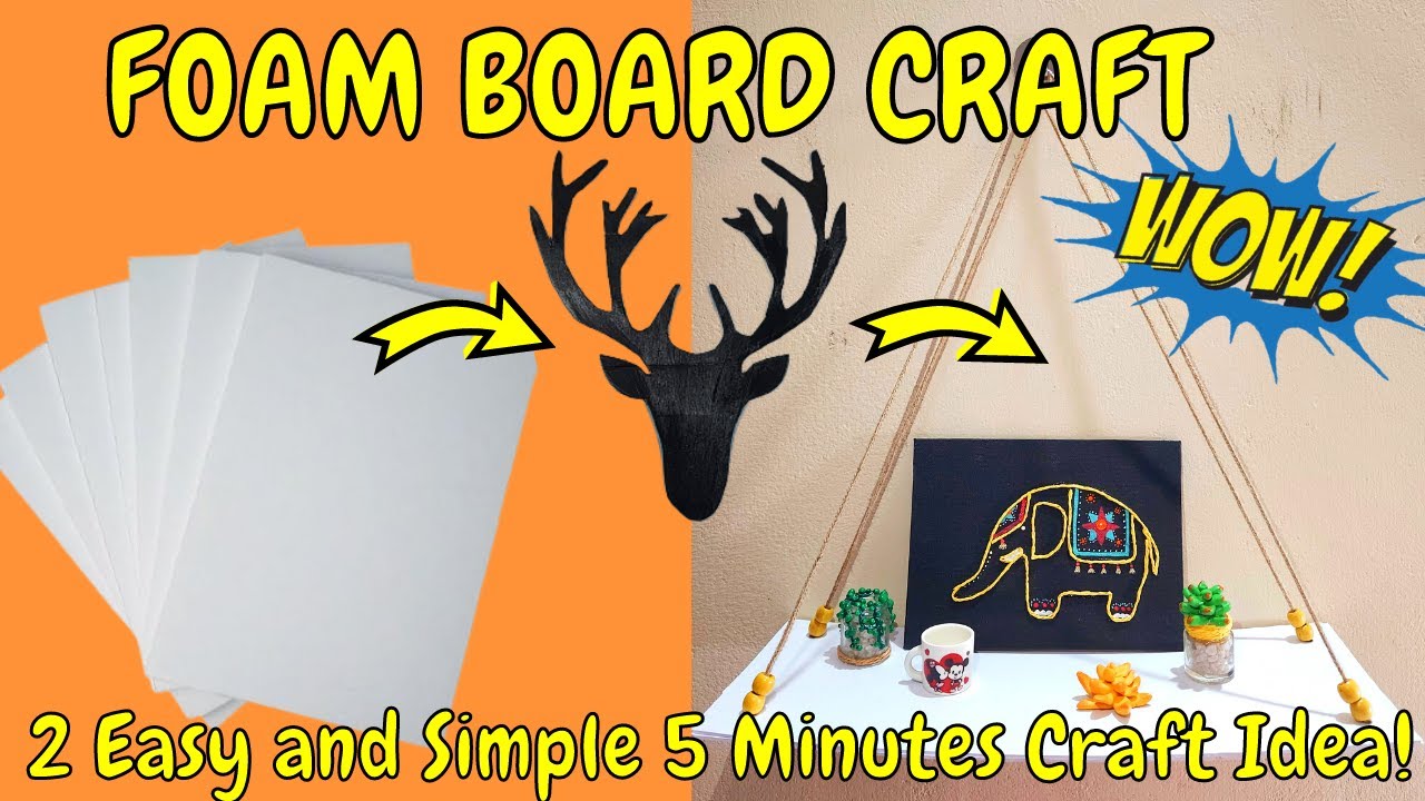 Foam Board Crafts | DIY Foam Board Project | #5minutecrafts | Aadhi's Crafts